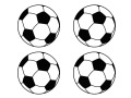 4 sets de table ballon de football