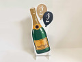 Bouteille champagne 2022 en carton recyclable géante