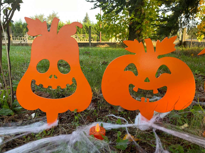 Citrouilles lot de 2  à piquer