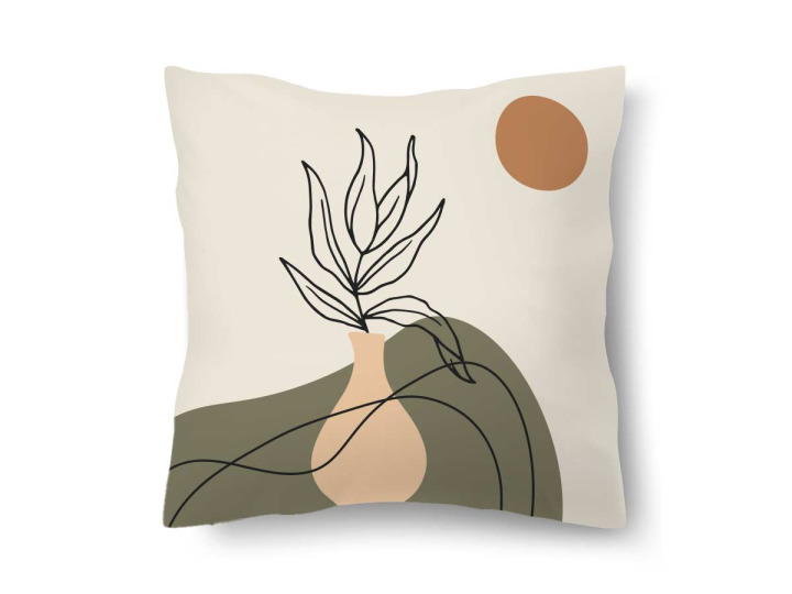 Coussin graphique abstrait