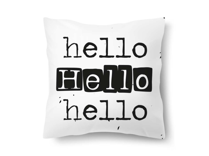 coussin hello