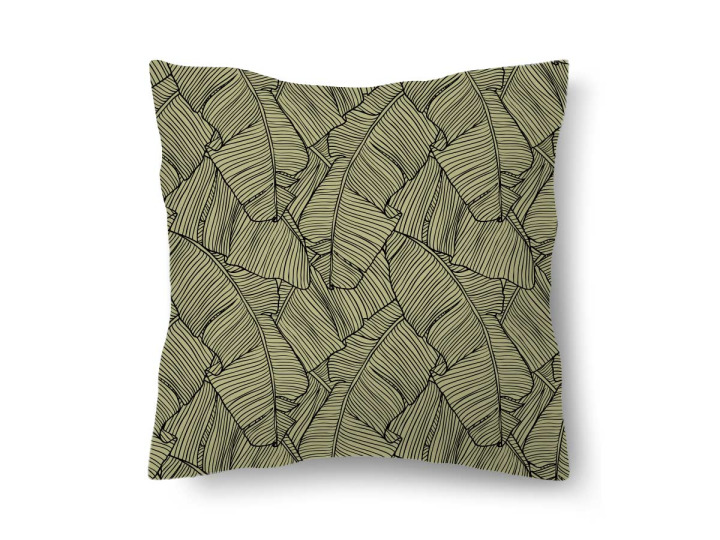 coussin jungle kaki