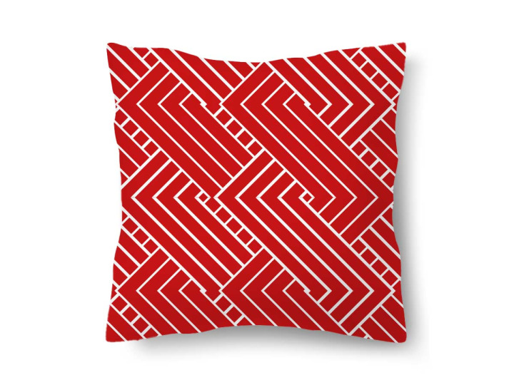 Coussin motif ligne japonais