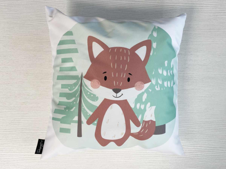 Coussin renard mignon