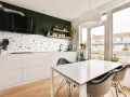 Crédence motif terrazzo - terracotta et kaki