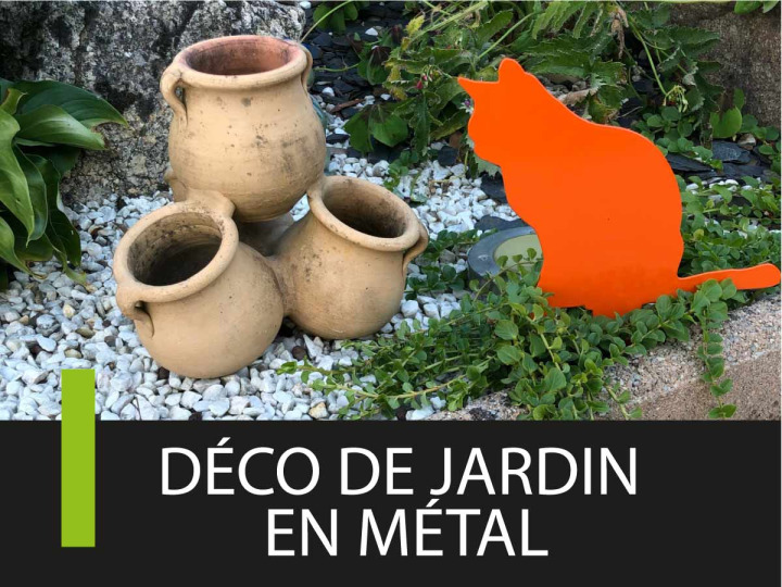 Déco jardin en métal