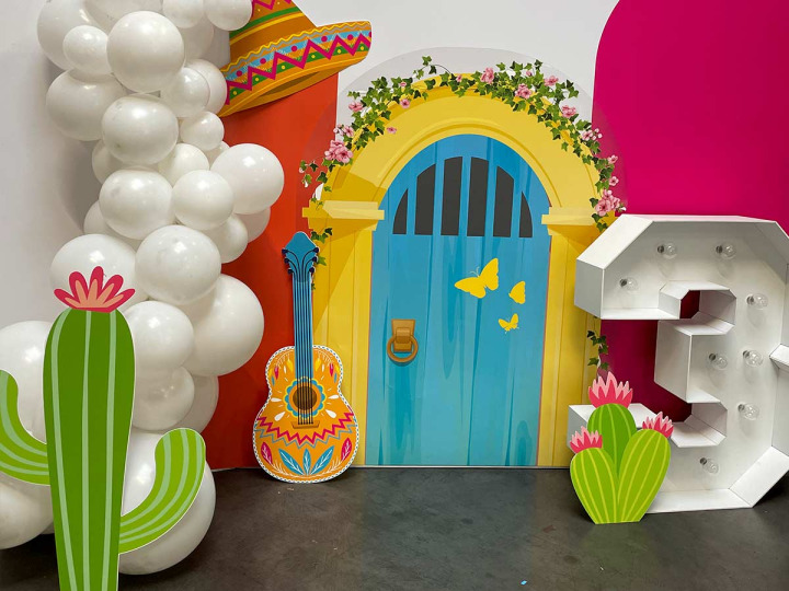 Décoration en carton thème Fiesta mexicaine  le kit