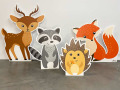 Figurines en carton animaux de la forêt