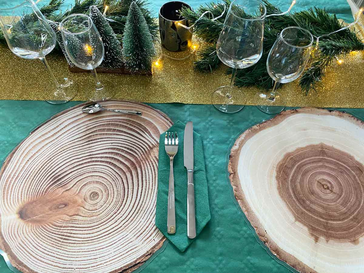 Kit 4 sets de table rondins de bois - La boutique PVP