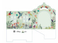 Maison chat verte en carton - édition printemps