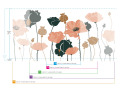Papier peint panoramique coquelicots – Ambiance florale et élégante