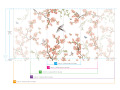 Papier Peint Panoramique Fleurs de Cerisier et Oiseaux