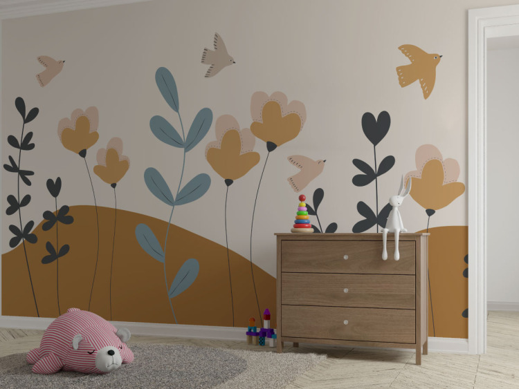 Papier peint panoramique – Petit jardin magique