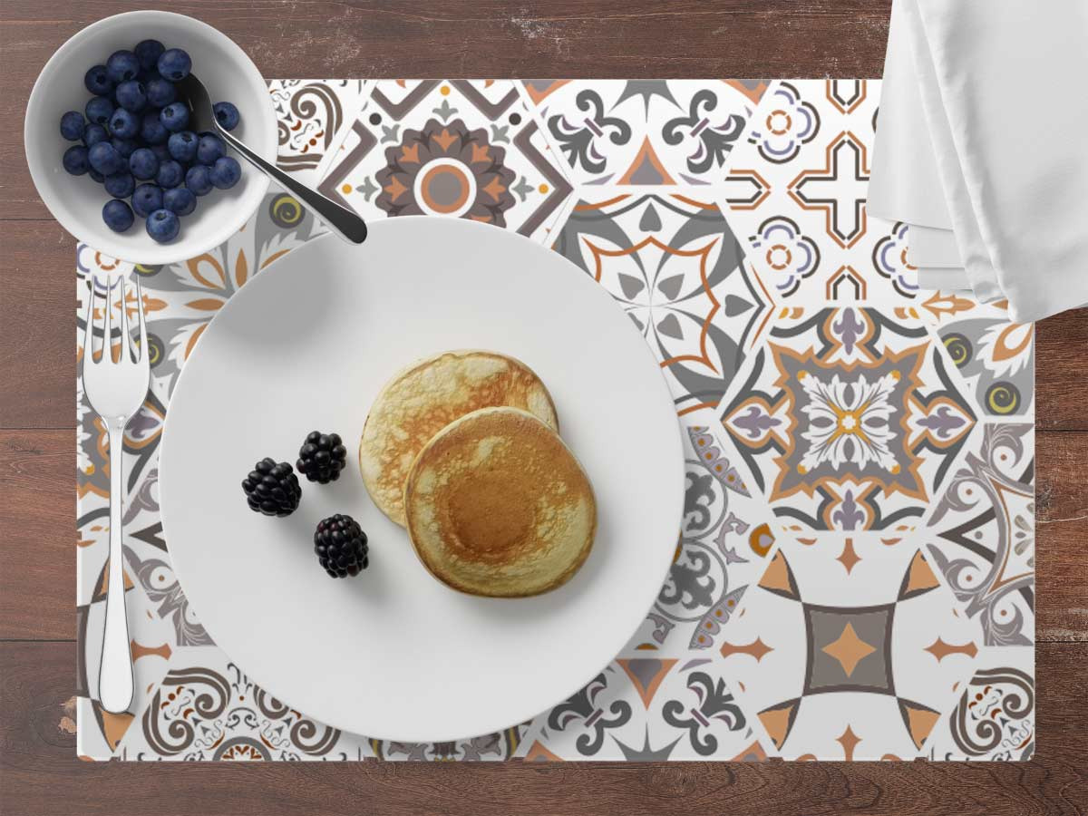 Set de table Carreaux de ciment sablés, Lot de 4 - La boutique PVP
