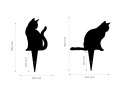 Silhouettes chats (lot de 2) - à piquer