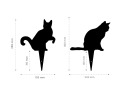 Silhouettes de chats (lot de 2) - à piquer
