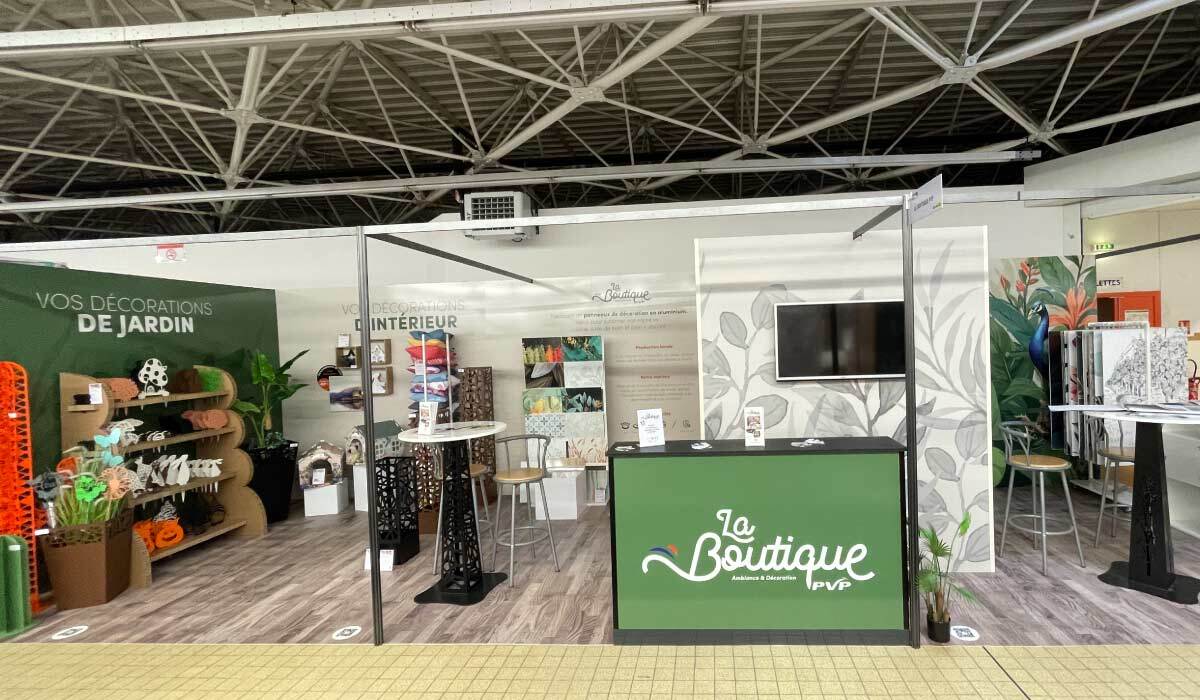 realisation de stand pour salon habitat sur mesure